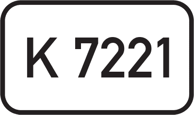 Straßenschild Kreisstraße K 7221