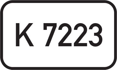 Straßenschild Kreisstraße K 7223