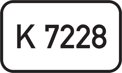 Straßenschild Kreisstraße K 7228
