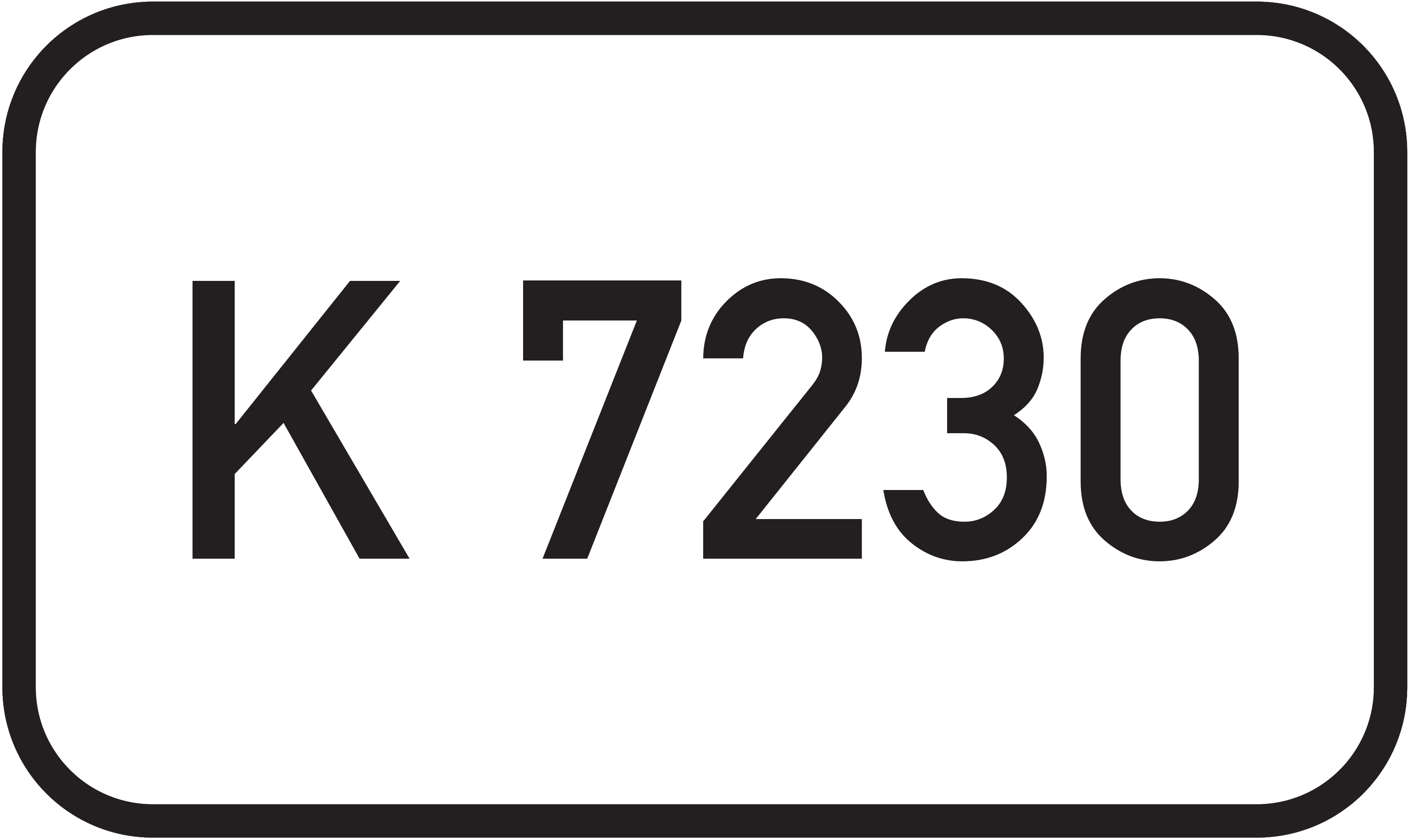 Straßenschild Kreisstraße K 7230