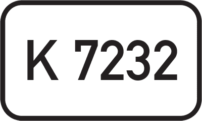 Straßenschild Kreisstraße K 7232