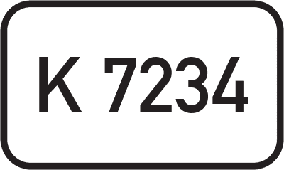 Straßenschild Kreisstraße K 7234