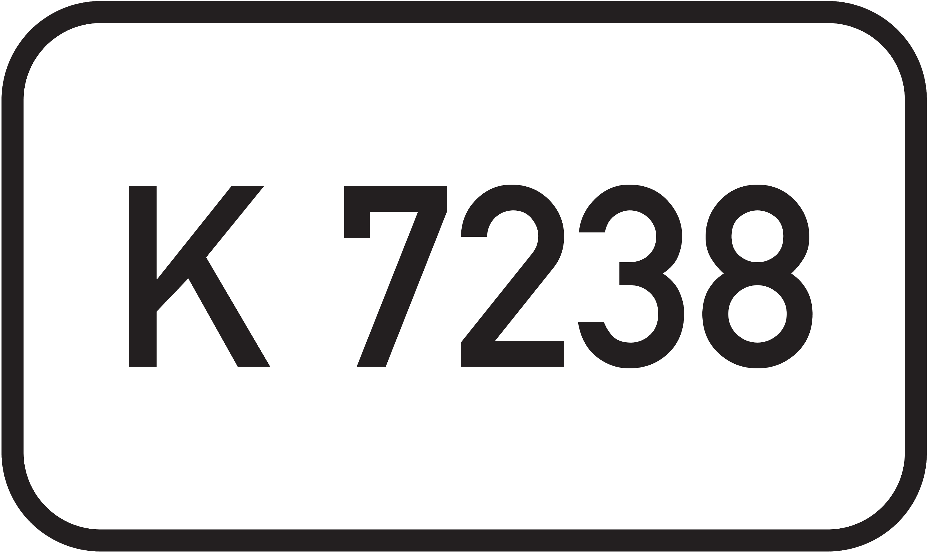 Straßenschild Kreisstraße K 7238