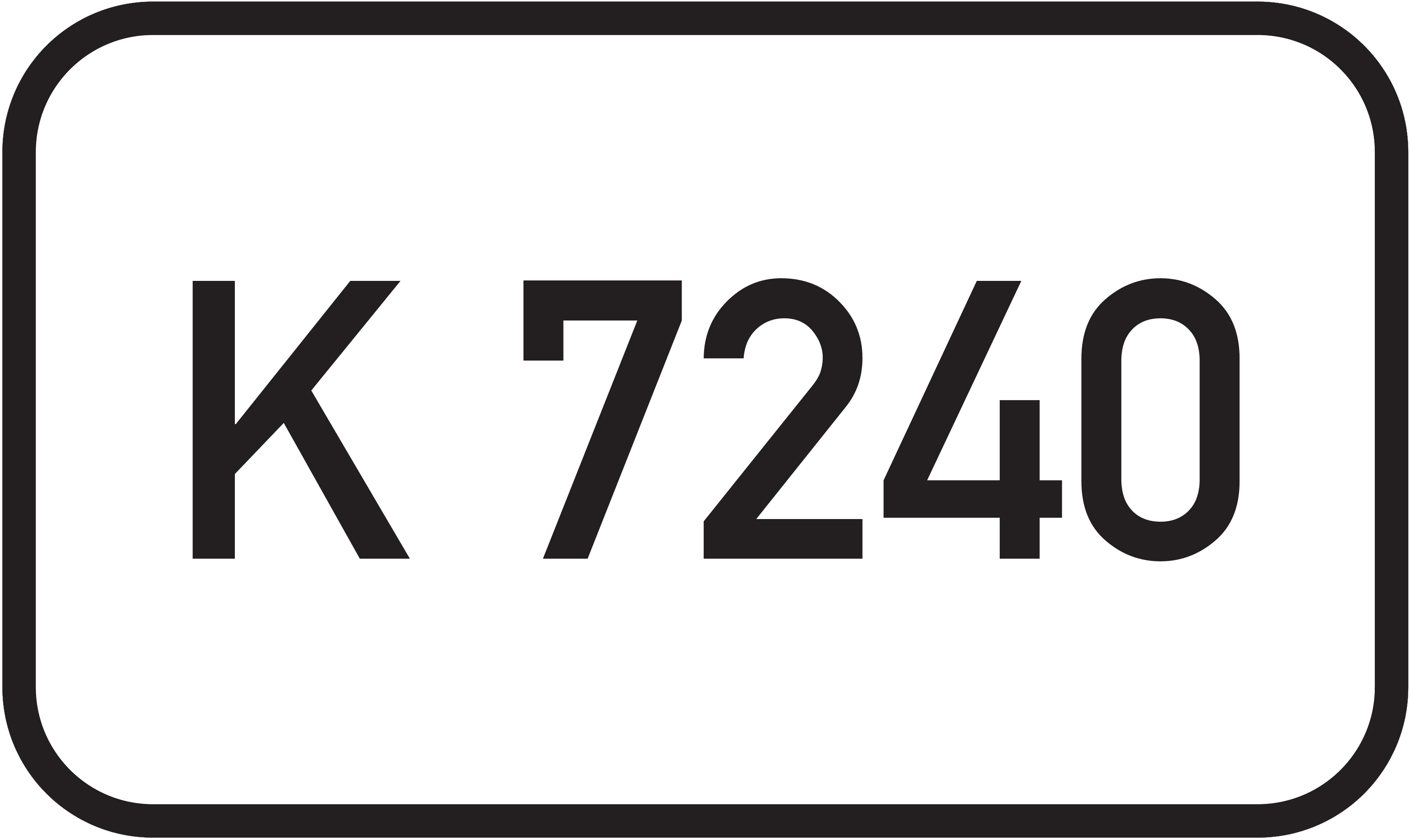 Straßenschild Kreisstraße K 7240