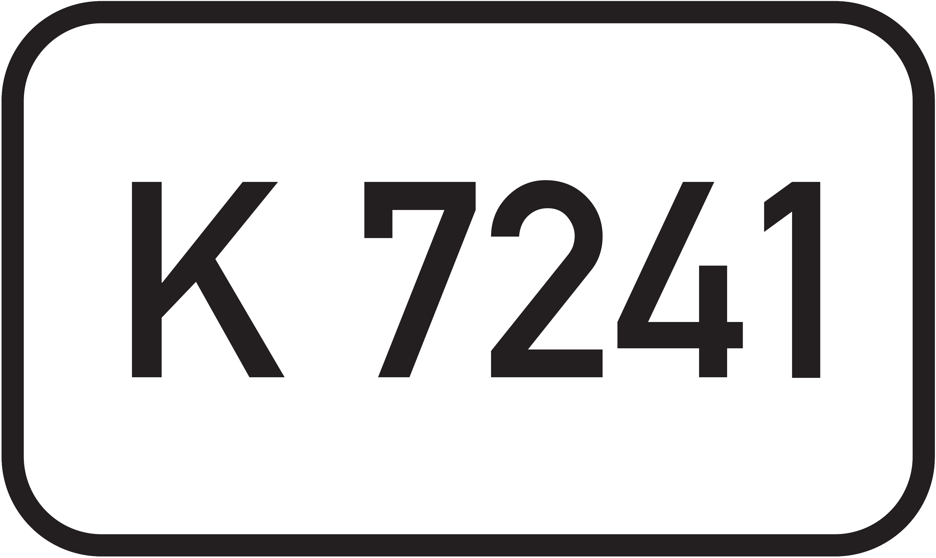 Straßenschild Kreisstraße K 7241