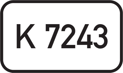 Straßenschild Kreisstraße K 7243
