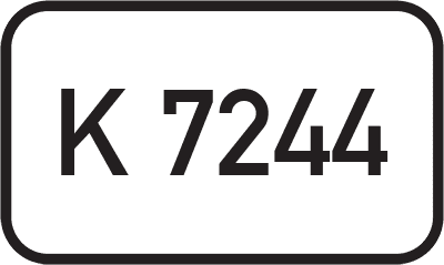 Straßenschild Kreisstraße K 7244