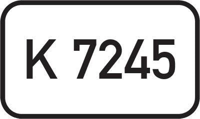 Straßenschild Kreisstraße K 7245