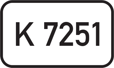 Straßenschild Kreisstraße K 7251