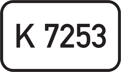 Straßenschild Kreisstraße K 7253