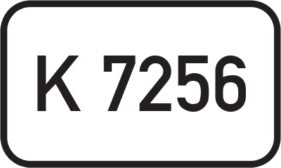 Straßenschild Kreisstraße K 7256