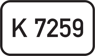 Straßenschild Kreisstraße K 7259