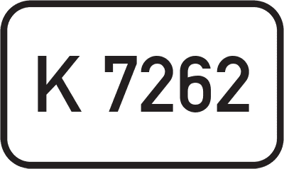 Straßenschild Kreisstraße K 7262