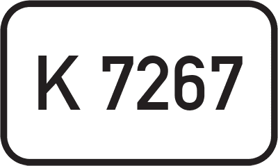 Straßenschild Kreisstraße K 7267