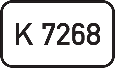 Straßenschild Kreisstraße K 7268