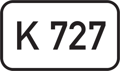 Straßenschild Kreisstraße K 727