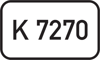 Straßenschild Kreisstraße K 7270