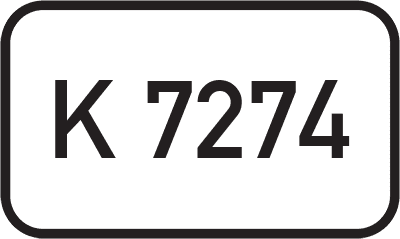 Straßenschild Kreisstraße K 7274