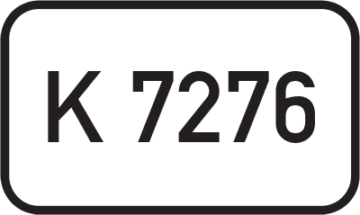 Straßenschild Kreisstraße K 7276
