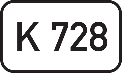 Straßenschild Kreisstraße K 728