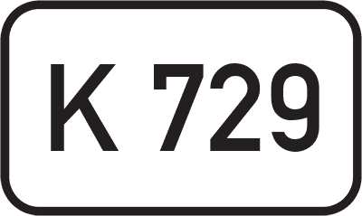 Straßenschild Kreisstraße K 729
