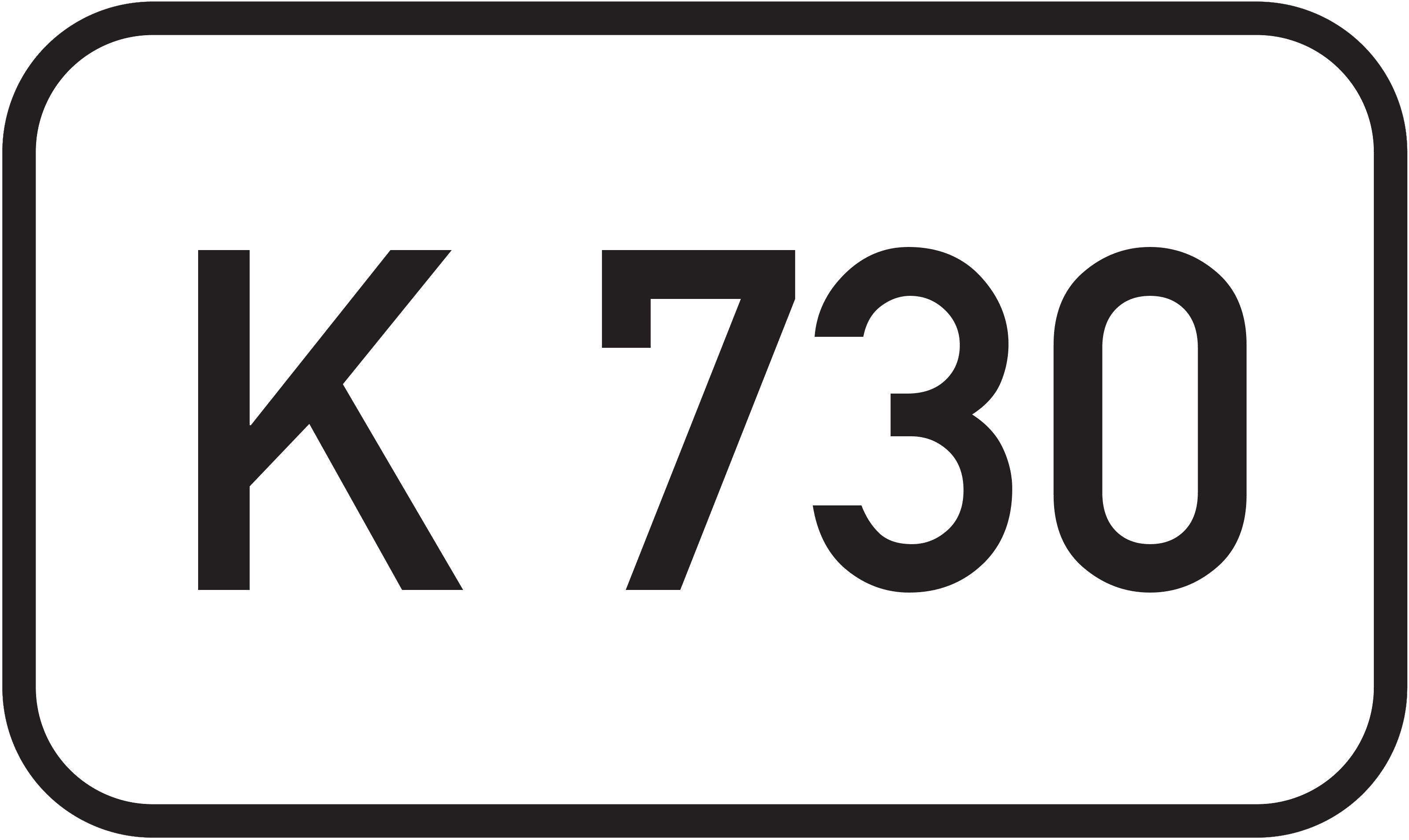 Straßenschild Kreisstraße K 730