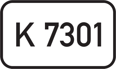 Straßenschild Kreisstraße K 7301