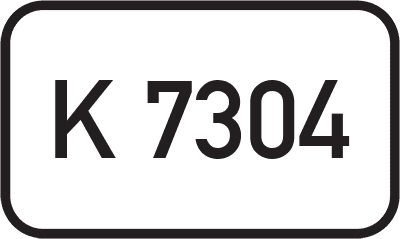 Straßenschild Kreisstraße K 7304