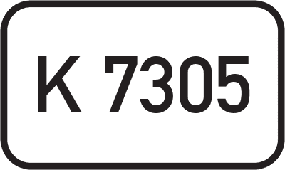 Straßenschild Kreisstraße K 7305