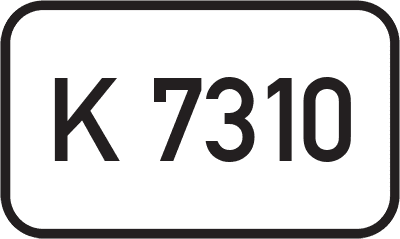 Straßenschild Kreisstraße K 7310