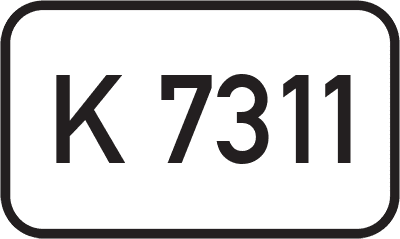 Straßenschild Kreisstraße K 7311