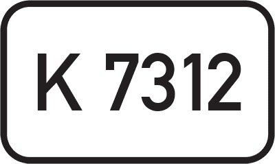 Straßenschild Kreisstraße K 7312