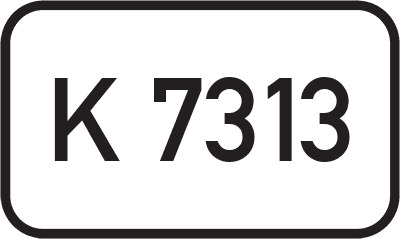 Straßenschild Kreisstraße K 7313
