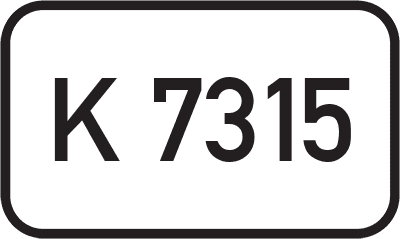 Straßenschild Kreisstraße K 7315