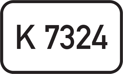 Straßenschild Kreisstraße K 7324