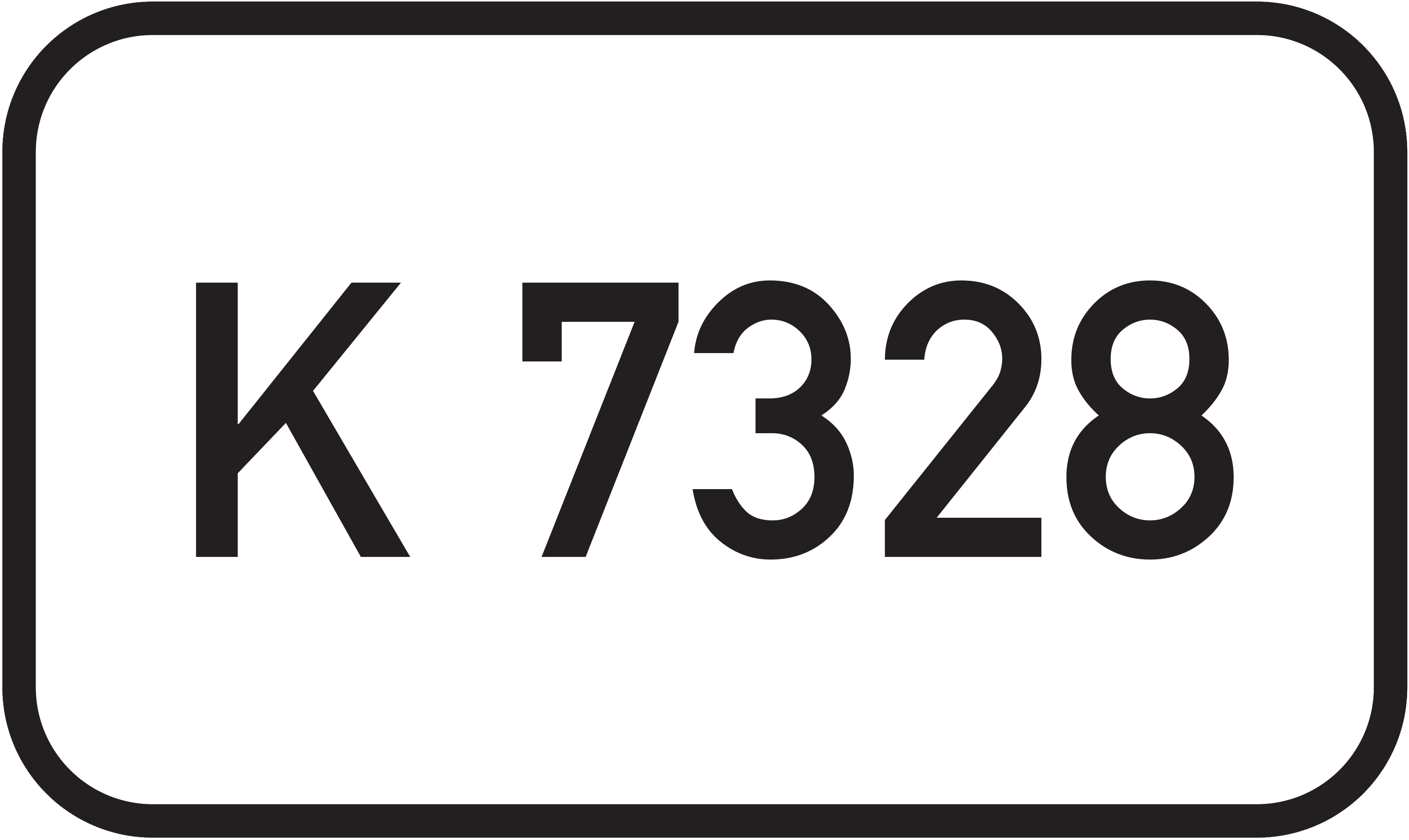 Straßenschild Kreisstraße K 7328
