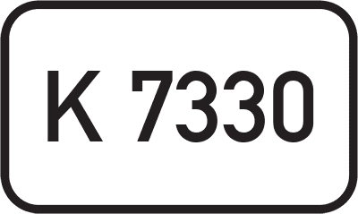 Straßenschild Kreisstraße K 7330