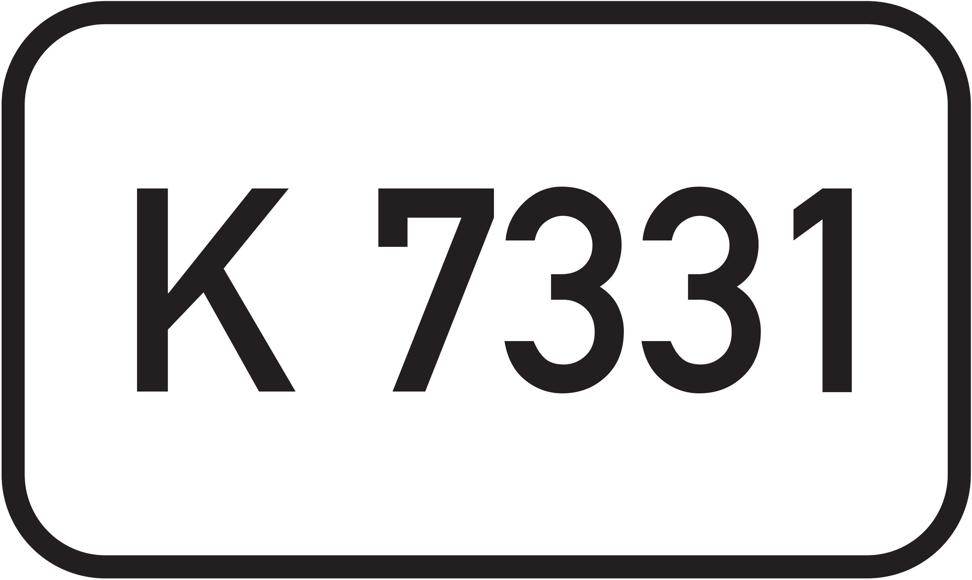 Straßenschild Kreisstraße K 7331