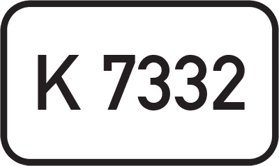 Straßenschild Kreisstraße K 7332