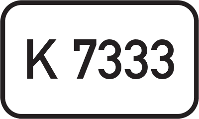 Straßenschild Kreisstraße K 7333