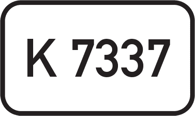 Straßenschild Kreisstraße K 7337