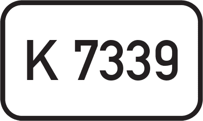 Straßenschild Kreisstraße K 7339