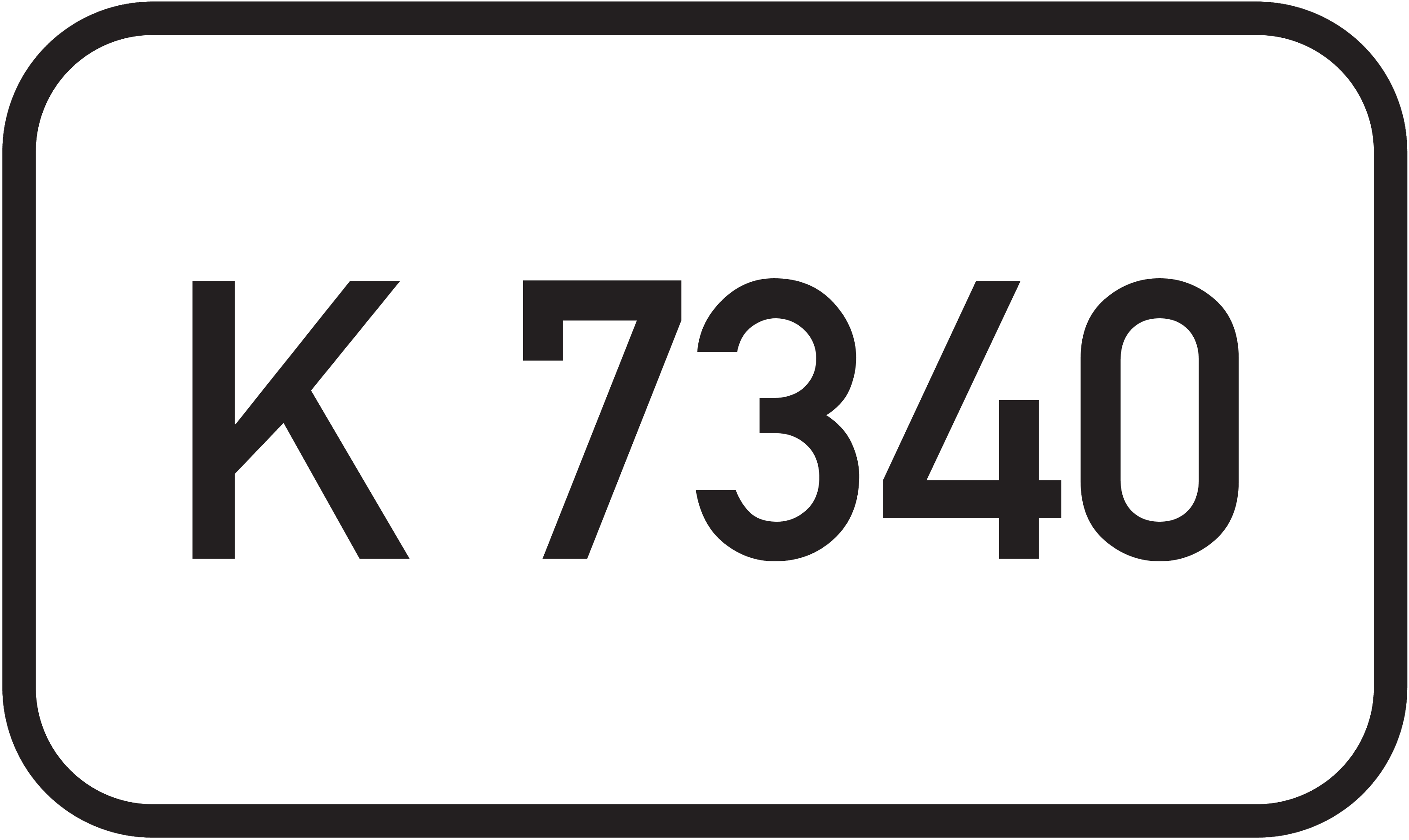 Straßenschild Kreisstraße K 7340