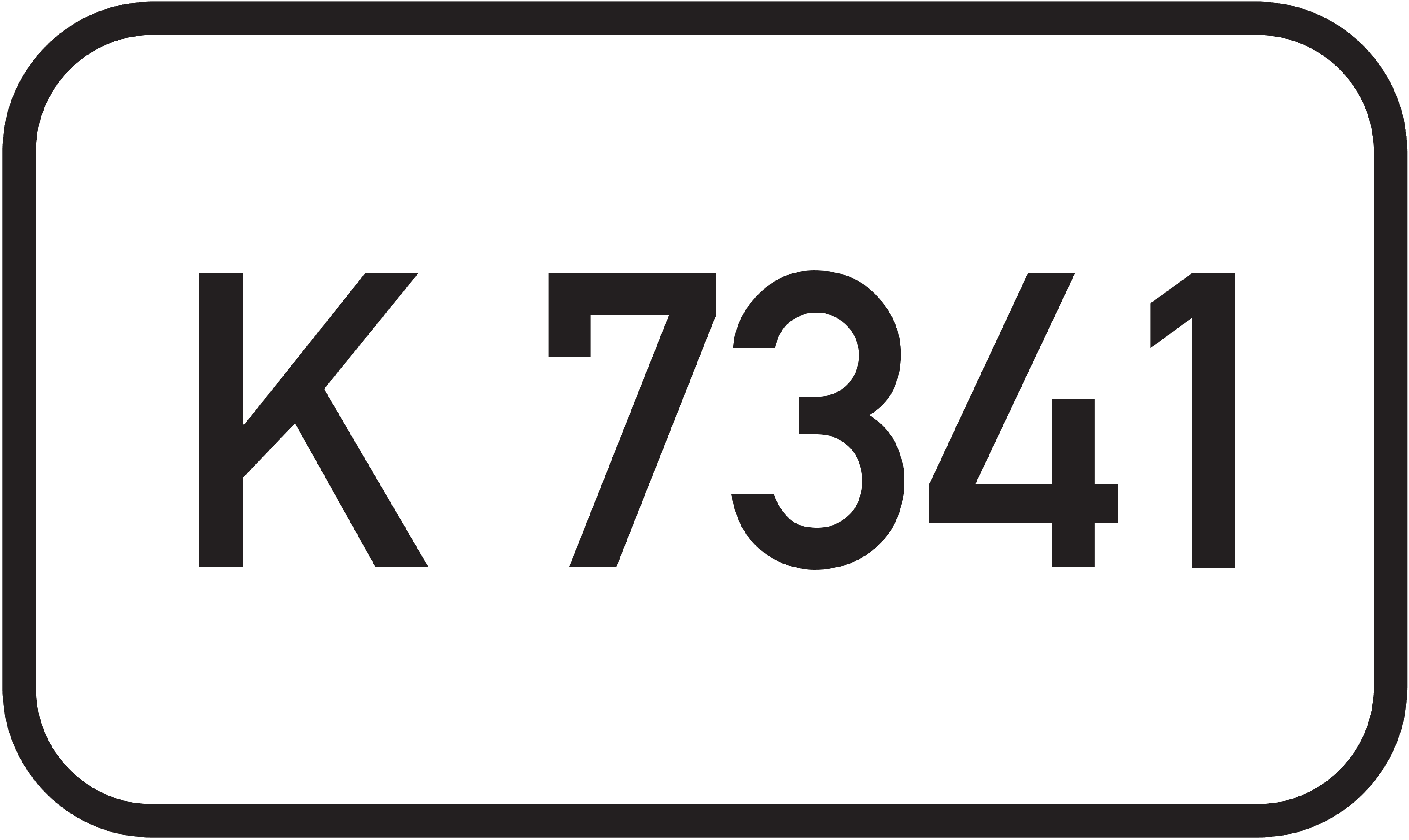 Straßenschild Kreisstraße K 7341