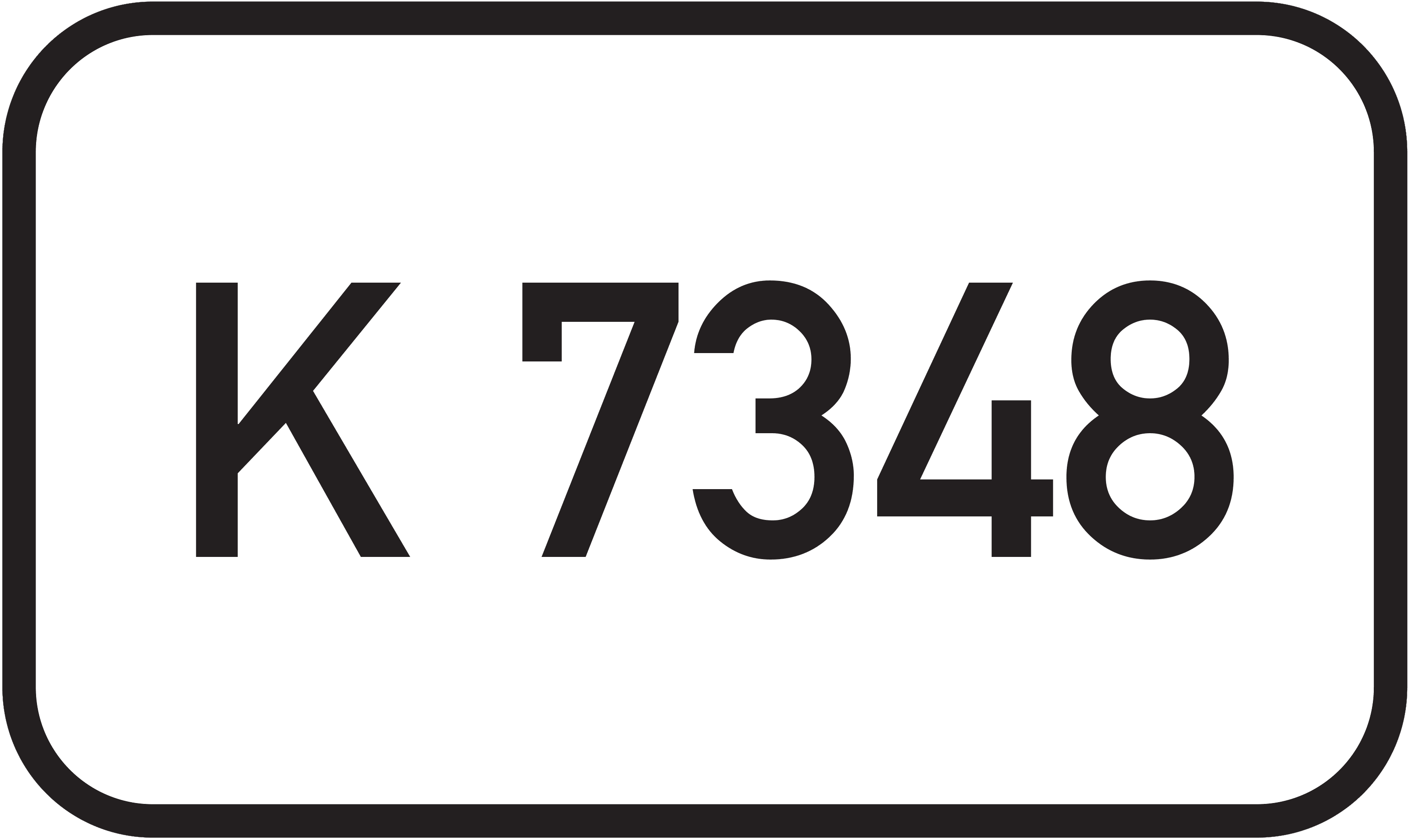 Straßenschild Kreisstraße K 7348