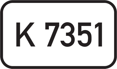 Straßenschild Kreisstraße K 7351