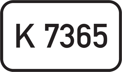 Straßenschild Kreisstraße K 7365