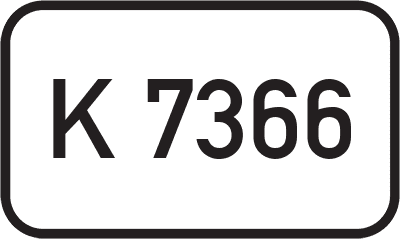 Straßenschild Kreisstraße K 7366