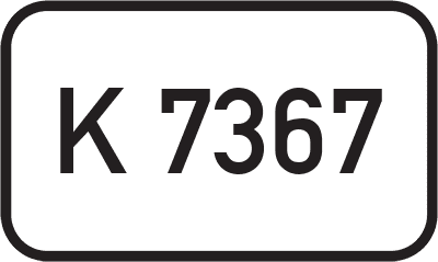 Straßenschild Kreisstraße K 7367