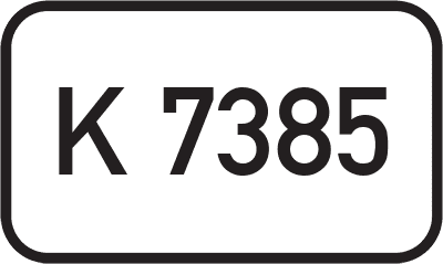 Straßenschild Kreisstraße K 7385